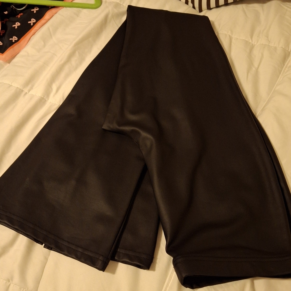 FAUX LEATHER SLACK